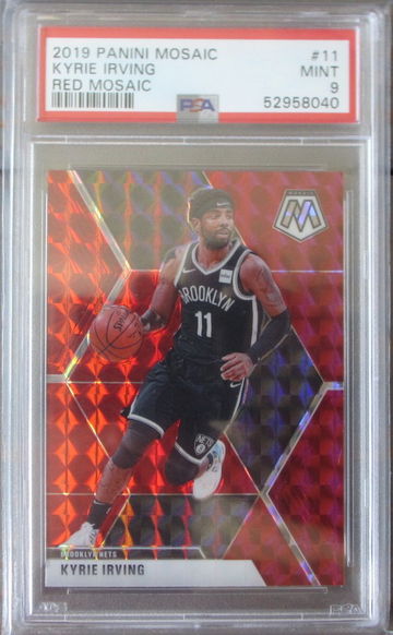 Kyrie Irving Red Mosaic PSA 9 2019 Panini Mosaic #11