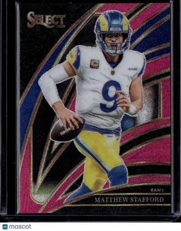 2026 Panini Select Prizm Matthew Stafford #219 Pink /15