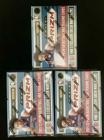 2021-22 Panini Prizm Basketball Blaster Box Lot of 3