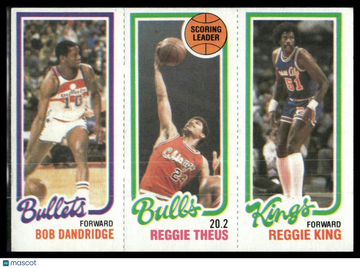 1980-81 Topps Bob Dandridge / Reggie Theus / Reggie King #41 / 128 / 246 RC