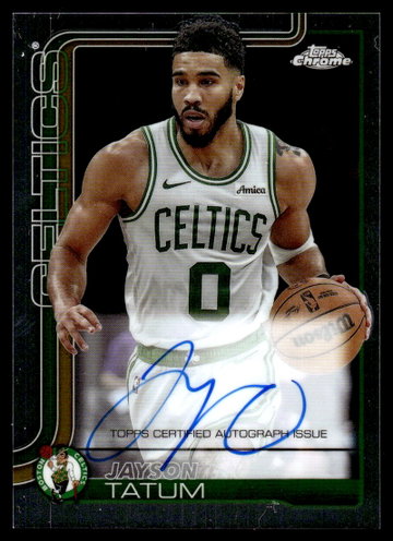 2025 Topps Chrome TCA-JT Jayson Tatum Boston Celtics Auto