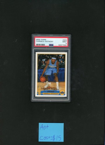 2003 Topps Carmelo Anthony #223 PSA 9