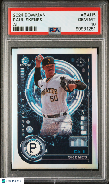 2024 Bowman Bowman Ai Paul Skenes #BAI15 PSA 10