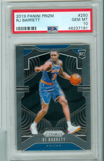 R.J. RJ Barrett 2019 Prizm RC PSA 10
