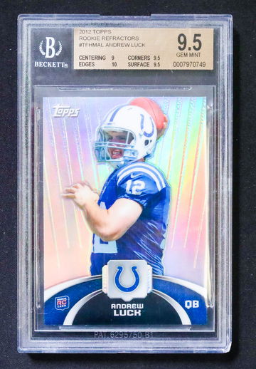2012 Topps Football - Andrew Luck - Rookie Refractor BGS 9.5 Gem Mint