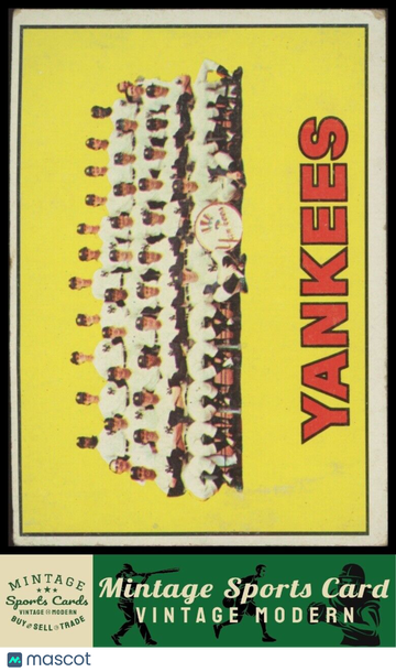 1967 Topps New York Yankees TC #131