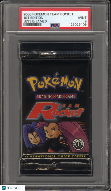 2000 Pokemon Team Rocket Pack 1ST Edition Jessie James PSA 9