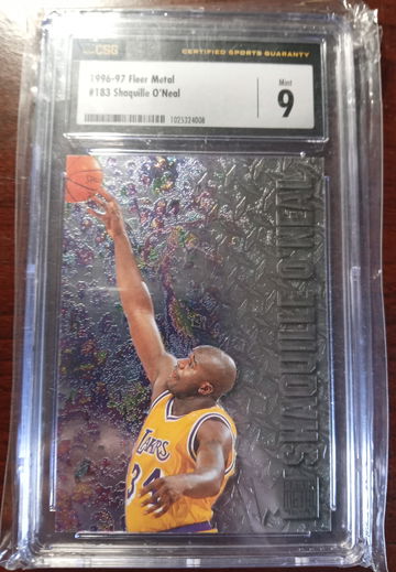 1996-97 Fleer Metal Shaquille O'neal #183 CSG 9
