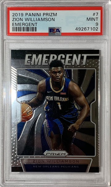 2019 Panini Prizm Zion Williamson Emergent PSA 9 #7