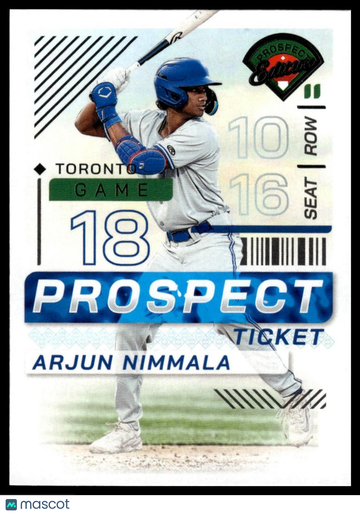 2024 Panini Prospect Edition Arjun Nimmala #42