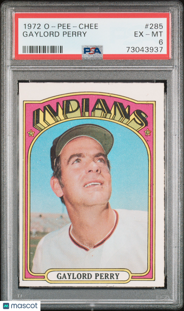 1972 O-Pee-Chee Baseball Gaylord Perry #285 PSA 6