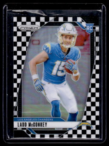 2024 Panini Prizm Checkerboard Ladd McConkey #365 RC