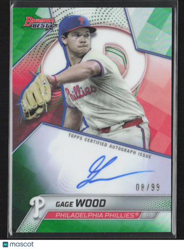 2025 Bowman's Best Gage Wood #B25-GW Green Refractor /99