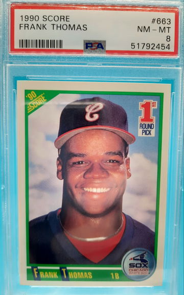 1990 Score #663 Frank Thomas PSA 8