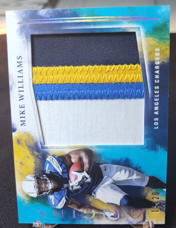 2017 Origins Mike Williams 4 Color Patch /25 Rookie RC Chargers