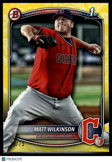 2025 Bowman Matt Wilkinson #BP-145 Prospects Yellow SN
