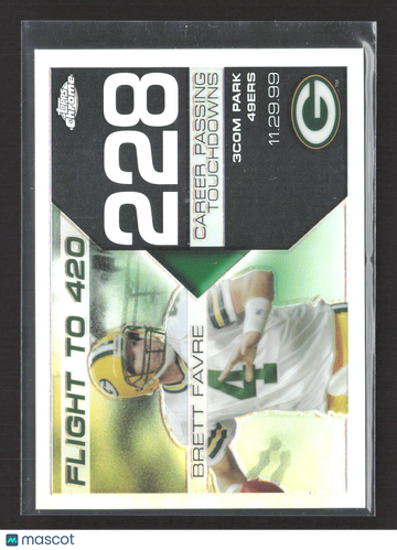 2008 Topps Chrome Flight to 420 Brett Favre #BFC-228 Refractor