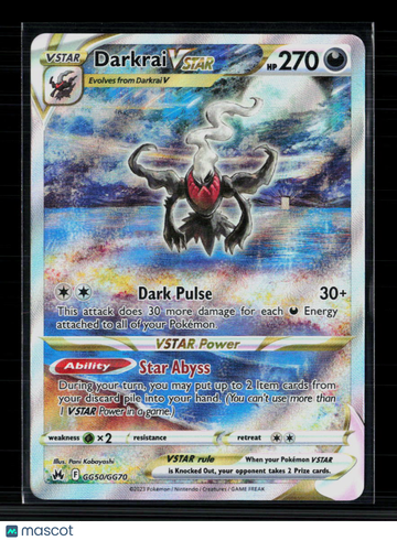2023 Crown Zenith Darkrai VSTAR Holo SAR #GG50/GG70