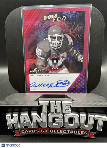 2026 Leaf Paydirt All-Time All-Americans Will Shields #AA-WS1 Pink /1