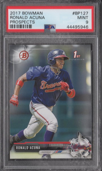 2019 Bowman Prospects Ronald Acuna PSA 9