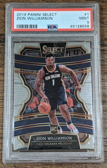 Zion Williamson 2019 Select #1 PSA 9