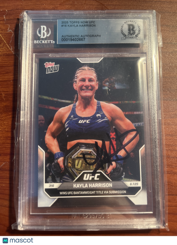 2025 Topps Now UFC Kayla Harrison #16 /1,904 BAS