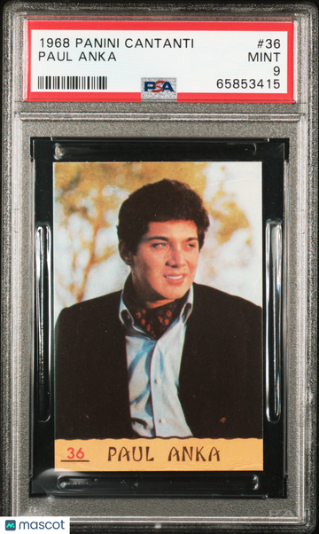 1968 Panini Cantanti Paul Anka #36 PSA 9
