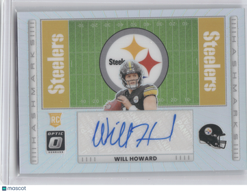 2025 Donruss Optic Hashmarks Autograph Will Howard #HM-WH RC