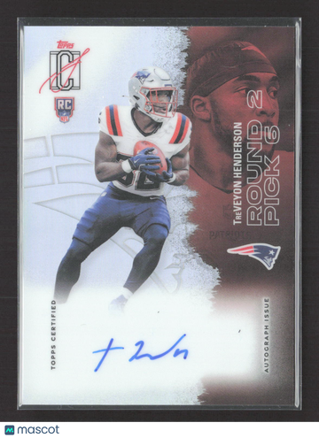 2025 Topps Signature Class TreVeyon Henderson #117 RC Auto