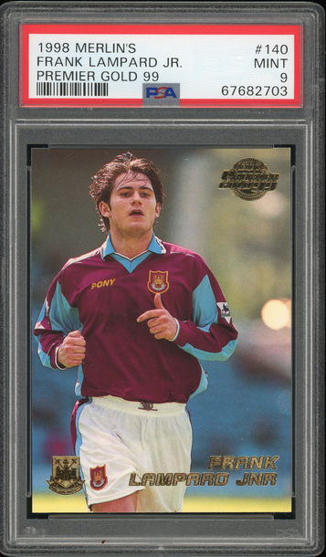 1998 Merlin's Premier Gold Frank Lampard RC Rookie #140 PSA 9 POP 6 None Higher