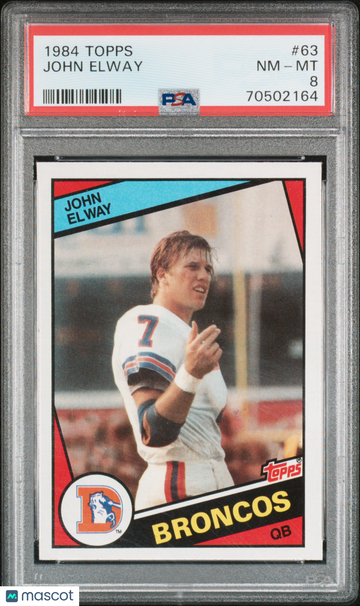 1984 Topps John Elway #63 PSA 8