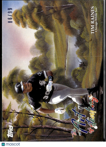 Tim Raines 2025 Topps x Bob Ross The Joy of Baseball /99 Chicago White Sox