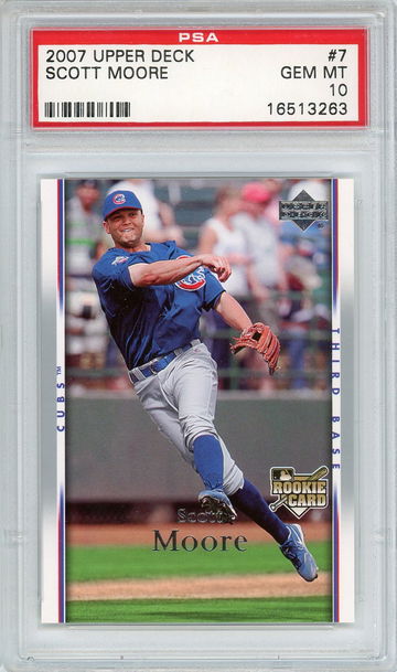 2007 Upper Deck Scott Moore #7 PSA 10 P1237