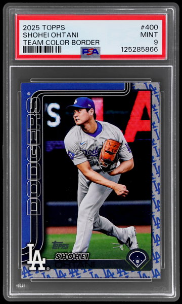 2025 Topps Shohei Ohtani Team Color Border PSA 9