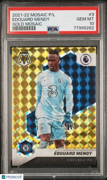 2021 Panini Mosaic Premier League Edouard Mendy #3 Gold PSA 10