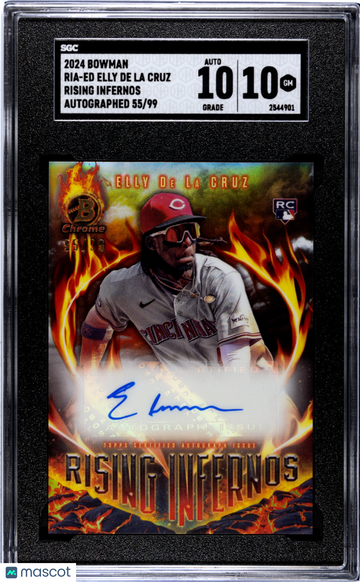 2024 Bowman Elly De La Cruz #RIA-ED Rising Infernos Autograph SGC 10 Auto 10