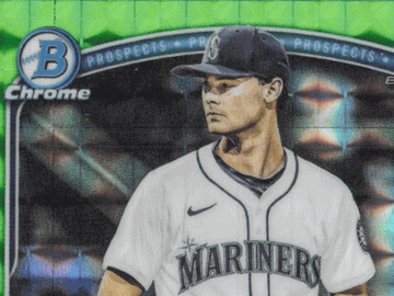 2025 Bowman Chrome Kade Anderson #BDC-3 Green Lunar Glow Refractor 1st Bowman