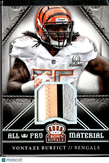 Vontaze Burfict 2014 Panini Crown Royale All Pro Material Patch Memorabilia /99 Cincinnati Bengals