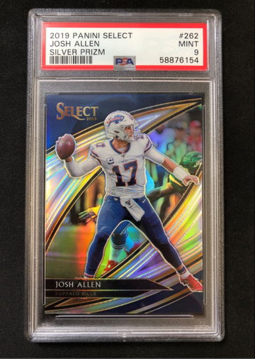 2019 Panini Select - Josh Allen - Field Level Silver Prizm PSA 9 Mint