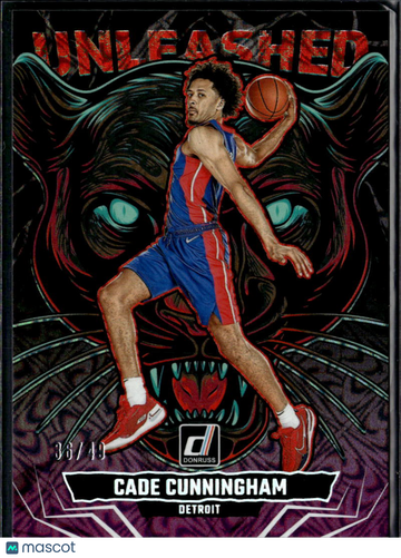 Cade Cunningham 2025 Donruss Unleashed /49 Detroit Pistons
