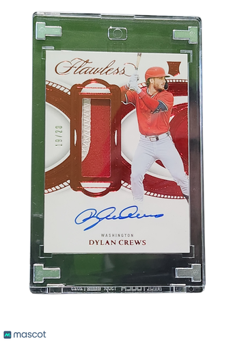 2025 Panini Flawless Baseball Dylan Crews #PSS-DC Prominent Swatch /20