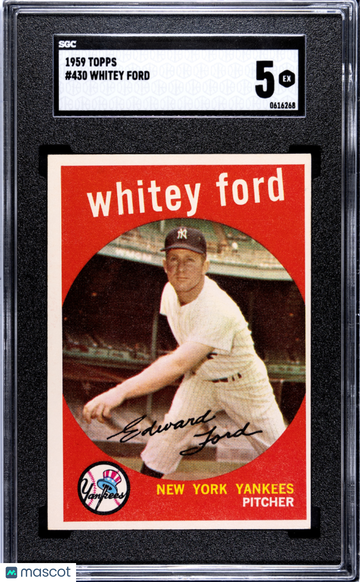 1959 Topps Whitey Ford #430 SGC 5