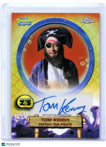 Spongebob Topps Chrome 25th Anniversary Tom Kenny 21/25 #SA-PP