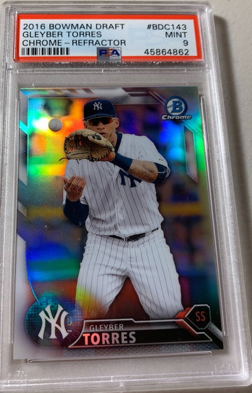 2016 Bowman Chrome Gleyber Torres Refractor PSA 9