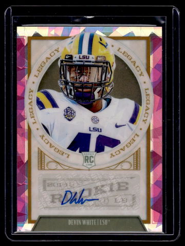 2019 Panini Legacy Cracked Ice Devin White #160 RC Auto /10