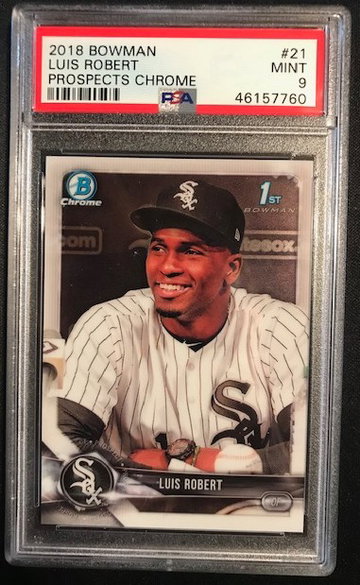 Luis Robert 2018 Chrome PSA 9