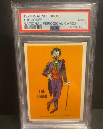 1974 Wonder Bread DC Heroes/Warner Bros Cartoons The Joker #JOKE PSA 9 MINT