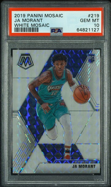 2019 Panini Mosaic Ja Morant White Mosaic PSA 10 03/25