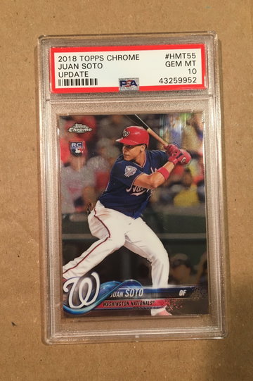 Juan Soto Topps Chrome Update Rookie PSA 10