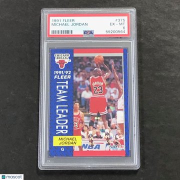 1991 Fleer Michael Jordan #375 PSA 6